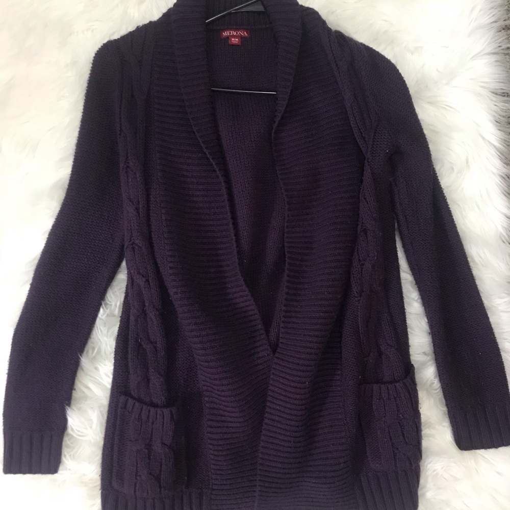 Women’s Merona Purple Cardigan